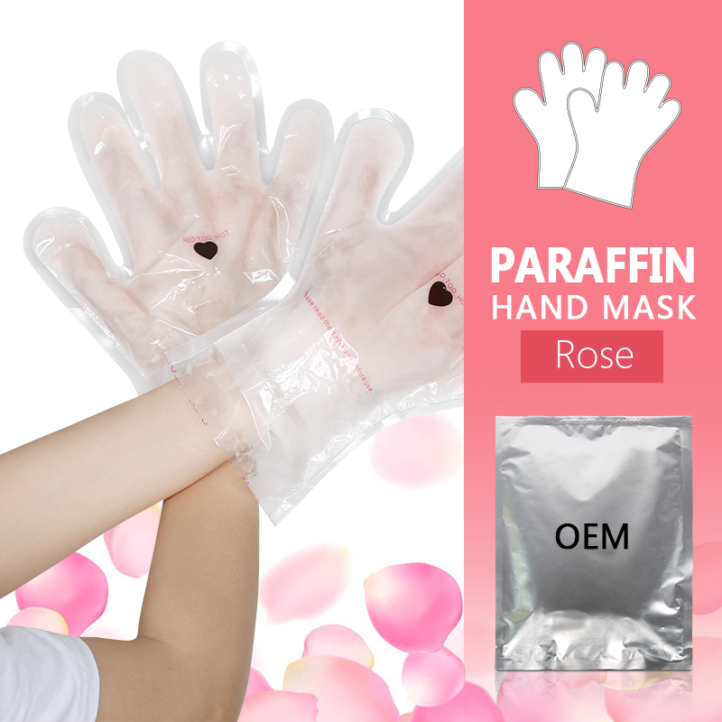 Mascarilla peeling de manos y pies de cera de parafina de rosa - 5